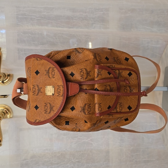 MCM With COA (COLLECTIBLE, MADE IN GERMANY) Cognac Visetos Mini Backpack - Picture 1 of 10